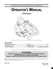 Mtd Gold 13AX795S004 Operator's Manual