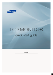 Samsung SyncMaster 225MW Quick Start Manual