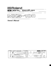 Roland MKS-100 Owner's Manual