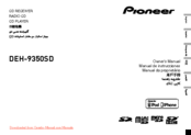 Pioneer DEH-9350SD Owner's Manual