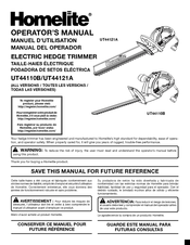Homelite UT44121A Operator's Manual