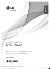 LG DP522 Owner's Manual