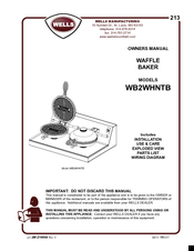 Wells WB2WHNTB Owner's Manual