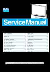 Insignia NS-LCD32-09 Service Manual