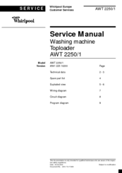 Whirlpool AWT 2250/1 Service Manual