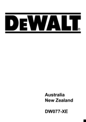DeWalt DW077-XE Manual