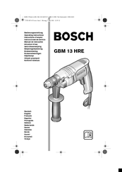 Bosch GBM 13 HRE Operating Instructions Manual