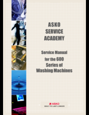 Asko 600 Series Service Manual