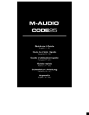 M-Audio CODE 25 Quick Start Manual