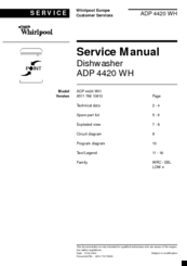 Whirlpool ADP 4420 WH Service Manual