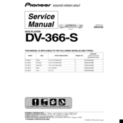 Pioneer DV-366-S Service Manual
