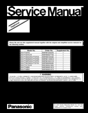Panasonic KX-FT33 Series Service Manual