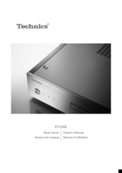 Technics ST-G30 Owner's Manual