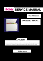 Haier BD-429GAA Service Manual