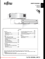 Fujitsu LPF-QSD1W User Manual