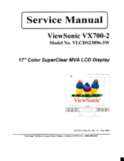 ViewSonic VX700-2 Service Manual