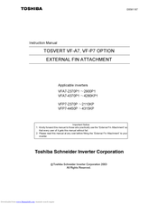 Toshiba VFP7-2750P Instruction Manual