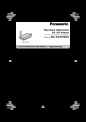 Panasonic KX-TGA915EX Operating Instructions Manual