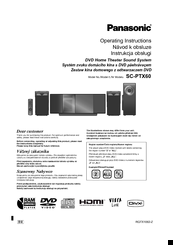 Panasonic SC-PTX60 Operating Instructions Manual