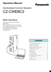 Panasonic CZ-CWEBC2 Operation Manual