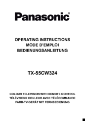 Panasonic TX-55CW324 Operating Instructions Manual