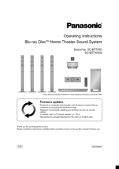 Panasonic SC-BTT500W Operating Instructions Manual