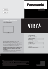 Panasonic Viera TX-L32X5E Operating Instructions Manual