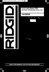 RIDGID 1610RV0 Owner's Manual
