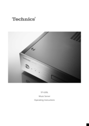 Technics STG30LE Operating Instructions Manual