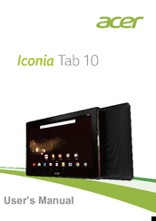 Acer Iconia Tab 10 User Manual
