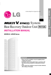 LG ARUB230BT2 Installation Manual