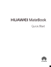 Huawei MATEBOOK Quick Start Manual