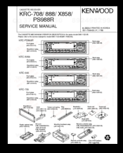 Kenwood KRC-X858 Service Manual