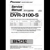 Pioneer dvr-3100-s Service Manual