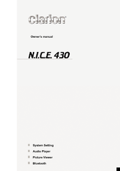 Clarion N.I.C.E. 430 Owner's Manual