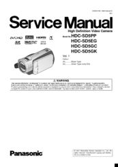 Panasonic HDC-SD5GK Service Manual