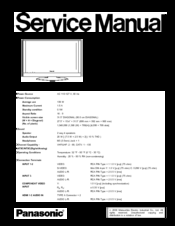 Panasonic Viera TC-32LX700 Service Manual