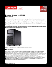 Lenovo x3100 M5 Product Manual