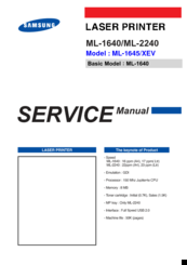 Samsung ML-1640 Service Manual
