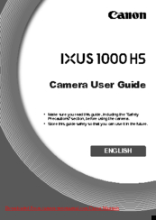 Canon IXUS 1000 HS User Manual