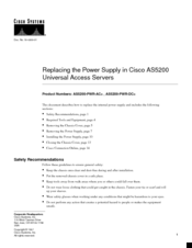 Cisco AS5200-PWR-AC Replacement Manual