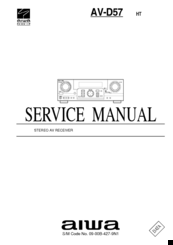 Aiwa AV-D57 Service Manual