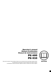 Husqvarna PG 680 Operator's Manual
