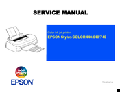 Epson Stylus Color 740 Service Manual