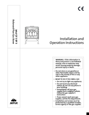 Jøtul GF 3 BF Installation And Operation Instructions Manual
