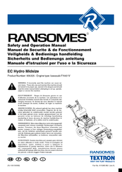Ransomes EC Hydro Midsize Safety And Operation Manual