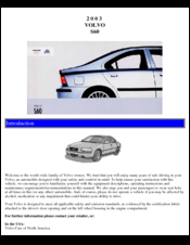 Volvo 2003 S60 Manual