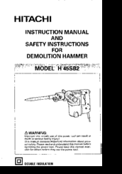 Hitachi H 45SB2 Instruction Manual