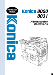 Konica Minolta 8031 Instruction Manual