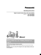 Panasonic KX-TGF382AZ Operating Instructions Manual